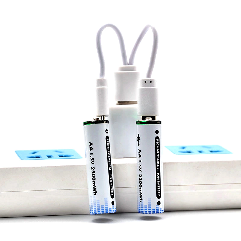 Rechargeable Battery 1.5V 600mwh AAA Type -C USB Lithium Battery