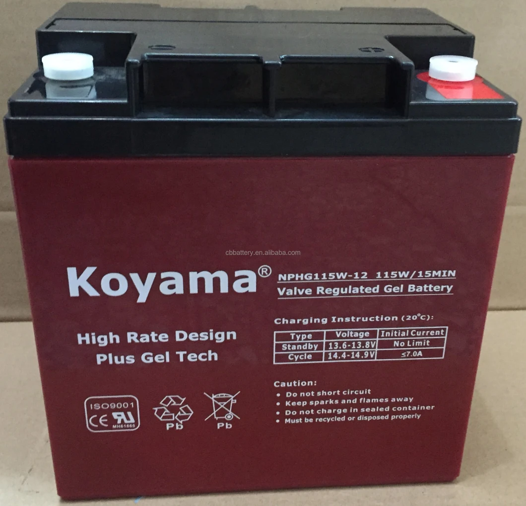 12V28ah High Rate Gel Battery for High Efficiency UPS