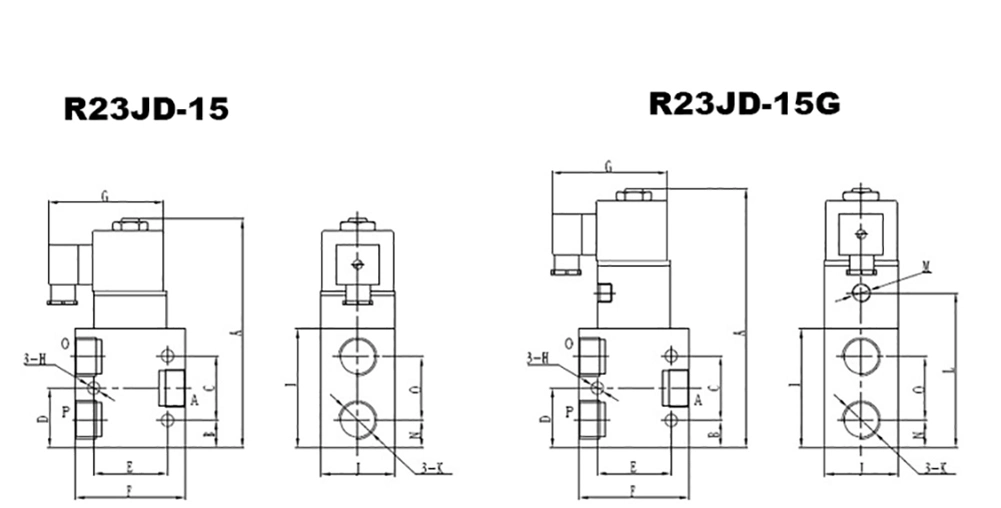R23jd Series Air Compressor Parts Water Solenoid Valve 24V