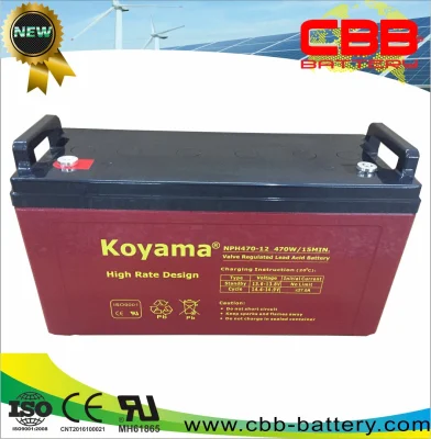 General Security Deep Cycle AGM Battery 12V135ah High Rate Battery Nph470-12